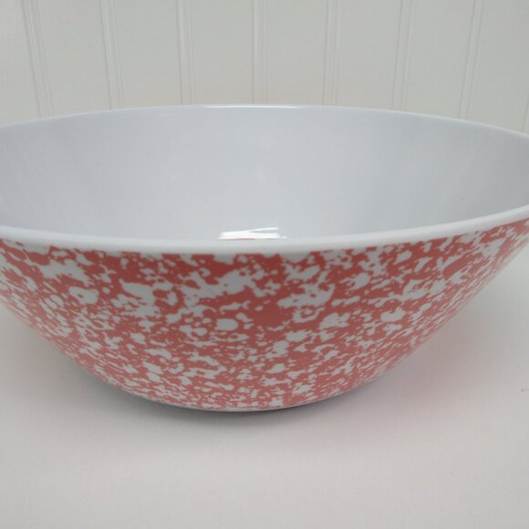 Pioneer Woman Salad Serving Bowl Patchwork Medley Splatter Melamine 10"d 2.5Qt - Picture 4 of 8